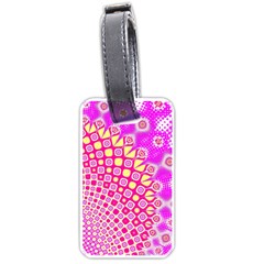 Digital Arts Fractals Futuristic Pink Luggage Tag (one Side) by Pakrebo