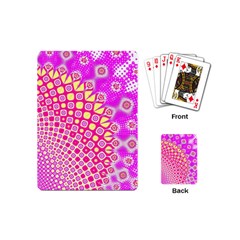 Digital Arts Fractals Futuristic Pink Playing Cards Single Design (Mini)