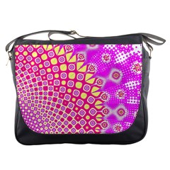 Digital Arts Fractals Futuristic Pink Messenger Bag