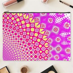 Digital Arts Fractals Futuristic Pink Cosmetic Bag (XXXL)