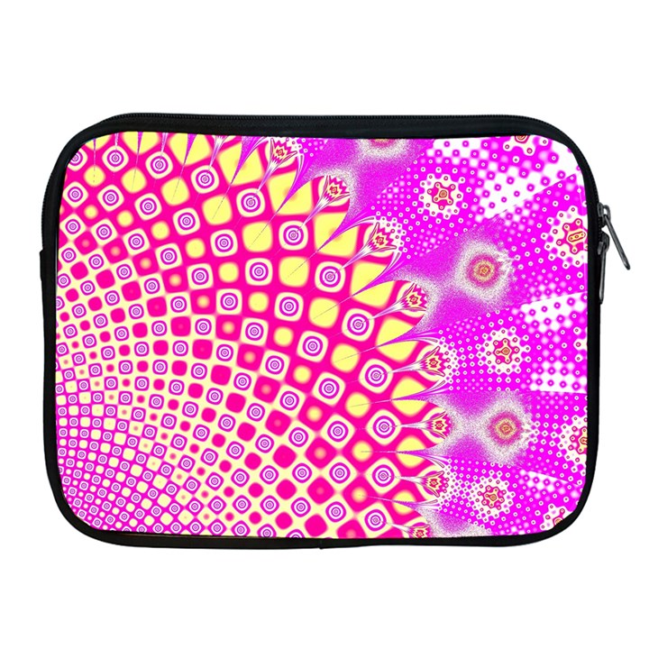 Digital Arts Fractals Futuristic Pink Apple iPad 2/3/4 Zipper Cases