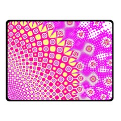 Digital Arts Fractals Futuristic Pink Double Sided Fleece Blanket (small)  by Pakrebo