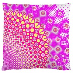 Digital Arts Fractals Futuristic Pink Large Flano Cushion Case (One Side)