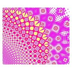 Digital Arts Fractals Futuristic Pink Double Sided Flano Blanket (Small) 