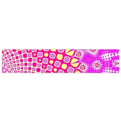 Digital Arts Fractals Futuristic Pink Small Flano Scarf