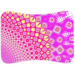 Digital Arts Fractals Futuristic Pink Velour Seat Head Rest Cushion by Pakrebo