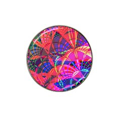 Design Background Concept Fractal Hat Clip Ball Marker by Pakrebo