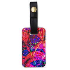 Design Background Concept Fractal Luggage Tag (one Side) by Pakrebo