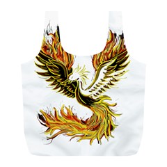 Phoenix Bird Fire Bright Red Swing Full Print Recycle Bag (L)