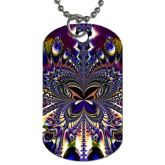 Abstract Art Artwork Fractal Design Art Pattern Dog Tag (one Side) by Pakrebo