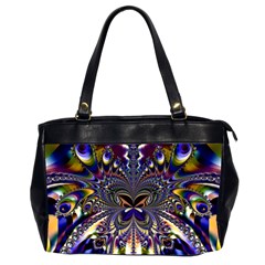 Abstract Art Artwork Fractal Design Art Pattern Oversize Office Handbag (2 Sides) by Pakrebo