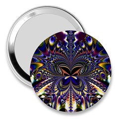 Abstract Art Artwork Fractal Design Art Pattern 3  Handbag Mirrors by Pakrebo