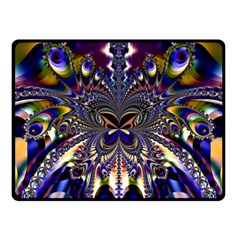 Abstract Art Artwork Fractal Design Art Pattern Double Sided Fleece Blanket (small) 