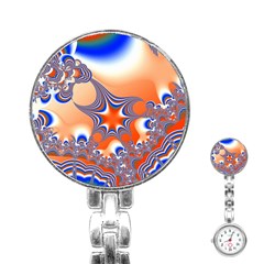 Abstract Art Artwork Fractal 2 Stainless Steel Nurses Watch