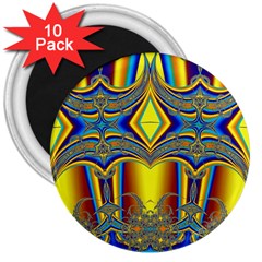 Abstract Art Design Digital Art 3  Magnets (10 pack) 