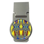 Abstract Art Design Digital Art Money Clips (Round)  Front