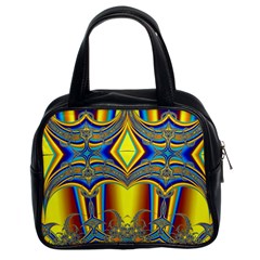 Abstract Art Design Digital Art Classic Handbag (Two Sides)