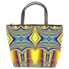 Abstract Art Design Digital Art Bucket Bag