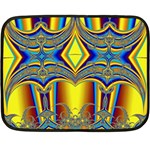 Abstract Art Design Digital Art Double Sided Fleece Blanket (Mini)  35 x27  Blanket Back