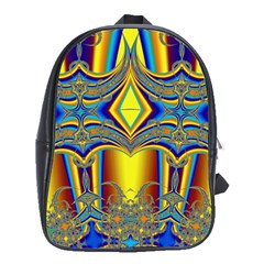 Abstract Art Design Digital Art School Bag (Large)