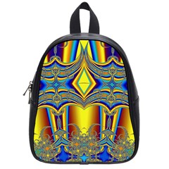 Abstract Art Design Digital Art School Bag (Small)