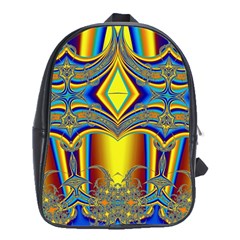 Abstract Art Design Digital Art School Bag (XL)