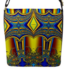 Abstract Art Design Digital Art Flap Closure Messenger Bag (S)