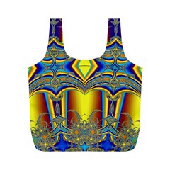 Abstract Art Design Digital Art Full Print Recycle Bag (M)