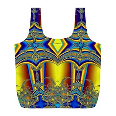 Abstract Art Design Digital Art Full Print Recycle Bag (L)