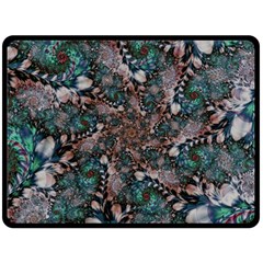 Art Artwork Fractal Digital Art Floral Fleece Blanket (large)  by Pakrebo