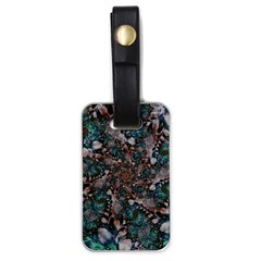 Art Artwork Fractal Digital Art Floral Luggage Tag (one Side) by Pakrebo