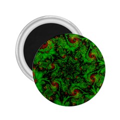 Art Artwork Fractal Digital Art Green 2 25  Magnets by Pakrebo