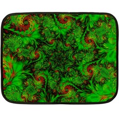 Art Artwork Fractal Digital Art Green Fleece Blanket (mini) by Pakrebo