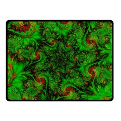 Art Artwork Fractal Digital Art Green Fleece Blanket (small) by Pakrebo