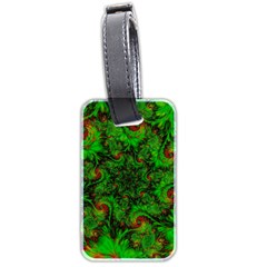 Art Artwork Fractal Digital Art Green Luggage Tag (two Sides) by Pakrebo