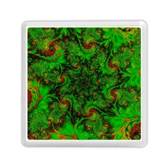 Art Artwork Fractal Digital Art Green Memory Card Reader (square) by Pakrebo