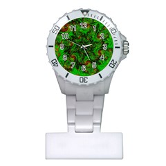 Art Artwork Fractal Digital Art Green Plastic Nurses Watch by Pakrebo