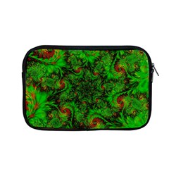 Art Artwork Fractal Digital Art Green Apple Macbook Pro 13  Zipper Case by Pakrebo