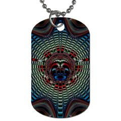 Abstract Abstract Art Artwork Star Dog Tag (one Side) by Pakrebo