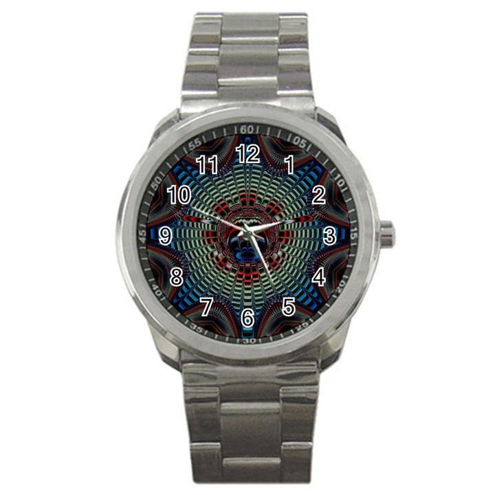 Abstract Abstract Art Artwork Star Sport Metal Watch