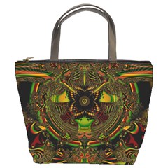 Fractal Art Artwork Design Bucket Bag by Pakrebo