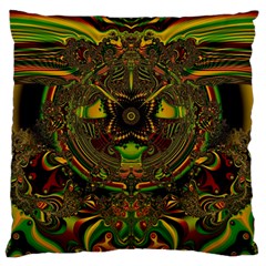 Fractal Art Artwork Design Large Flano Cushion Case (two Sides) by Pakrebo