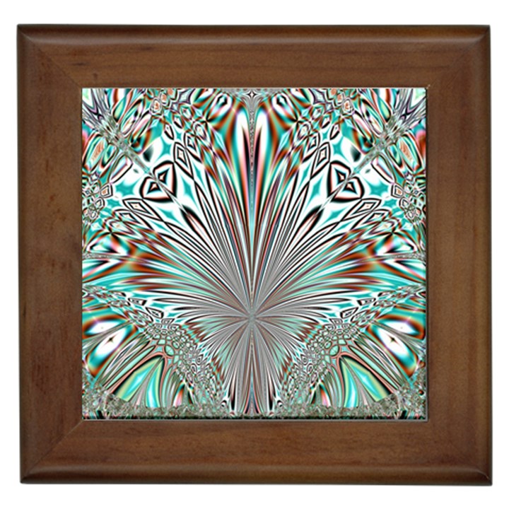 Crystal Design Crystal Pattern Glass Framed Tiles