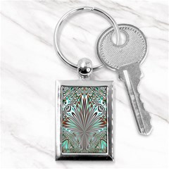 Crystal Design Crystal Pattern Glass Key Chain (rectangle) by Pakrebo