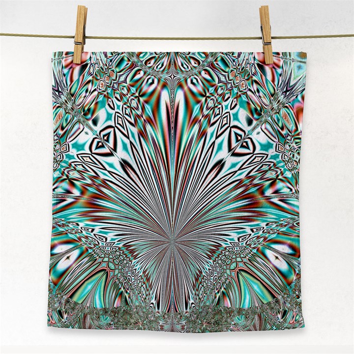 Crystal Design Crystal Pattern Glass Face Towel