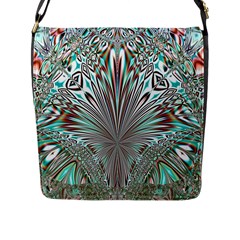 Crystal Design Crystal Pattern Glass Flap Closure Messenger Bag (l) by Pakrebo