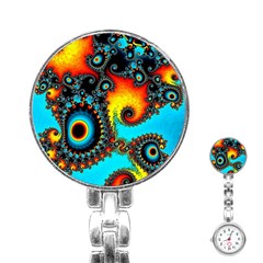 Artwork Fractal Digital Art Stainless Steel Nurses Watch by Pakrebo