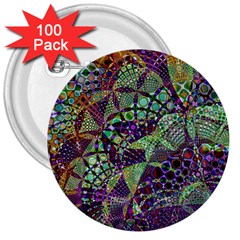 Background Design Art Artwork 3  Buttons (100 Pack)  by Pakrebo