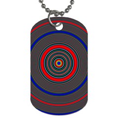 Art Design Fractal Circle Dog Tag (two Sides)