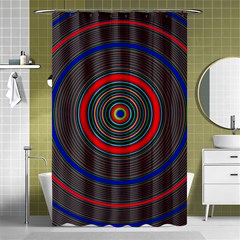 Art Design Fractal Circle Shower Curtain 48  X 72  (small)  by Pakrebo